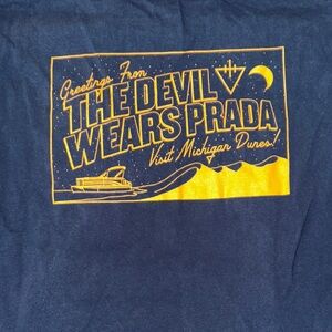 The Devil Wears Prada Navy Graphic Tee